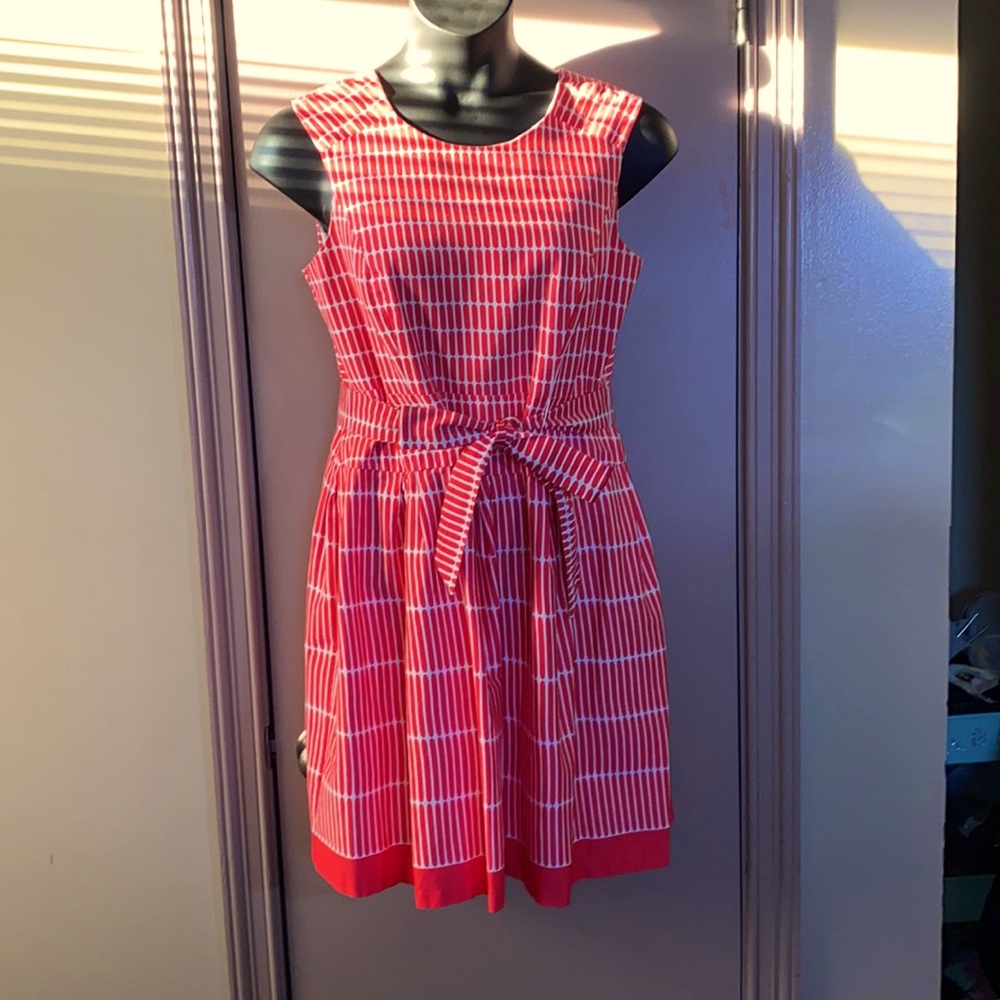 Red and White summer dress by Dress Barn size 16